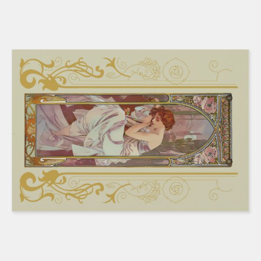 Art Nouveau Alphonse Mucha Inpakpapier Vel (Voorkant)