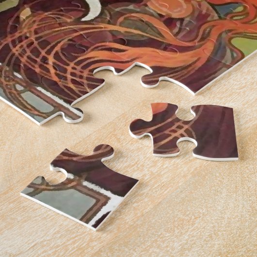  Art Nouveau Alphonse Mucha Legpuzzel (Zijkant)