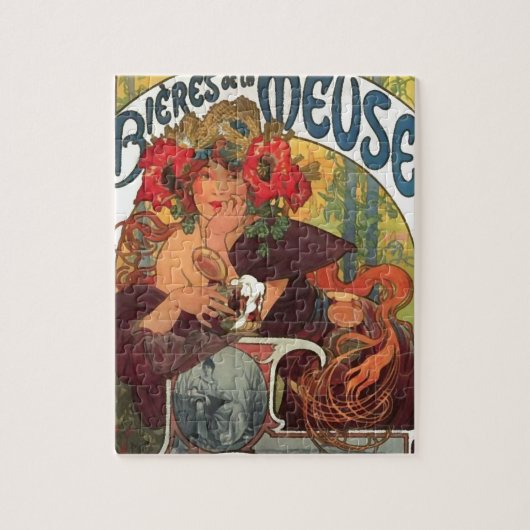  Art Nouveau Alphonse Mucha Legpuzzel (Verticaal)