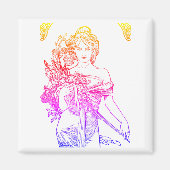Art nouveau Alphonse Mucha Magneet (Voorkant)