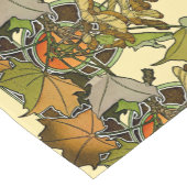 Art Nouveau Alphonse Mucha Maple bladeren patroon Korte Tafelloper (Hoek)