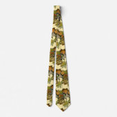Art Nouveau Alphonse Mucha Maple Leaves Pattern Stropdas (Achterkant)
