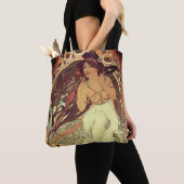 Art nouveau Alphonse Mucha muziek muze elegant Tote Bag (Dichtbij)