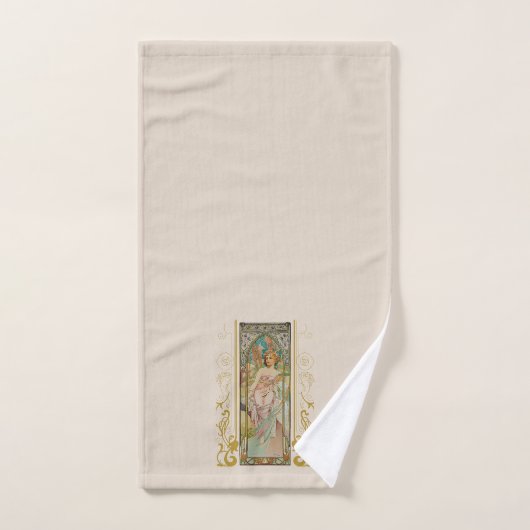 Art Nouveau Alphonse Mucha - Ochtend Ontwaken Bad Handdoek (Handdoek)