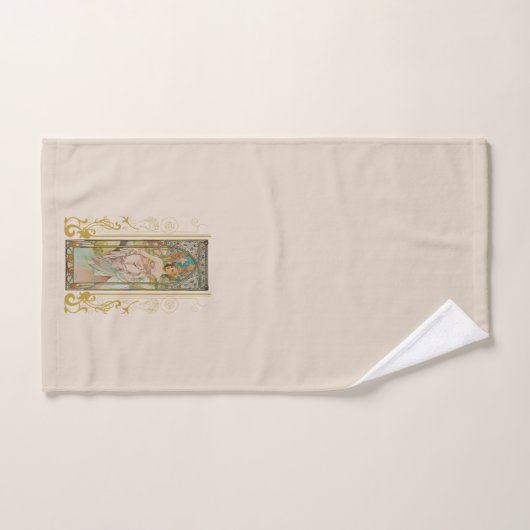 Art Nouveau Alphonse Mucha - Ochtend Ontwaken Bad Handdoek (Handdoek)