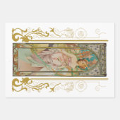 Art Nouveau Alphonse Mucha - Ochtend Ontwaken Inpakpapier Vel (Voorkant 2)