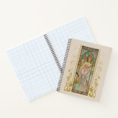 Art Nouveau Alphonse Mucha - Ochtend Ontwaken Notitieboek (Binnen)