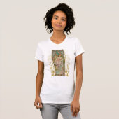 Art Nouveau Alphonse Mucha - Ochtend Ontwaken T-shirt (Voorkant volledig)