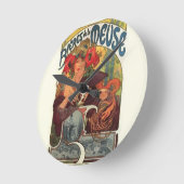  Art Nouveau Alphonse Mucha Ronde Klok (Hoek)
