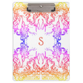 Art nouveau Alphonse Mucha salon kleurrijke girly Klembord (Voorkant)