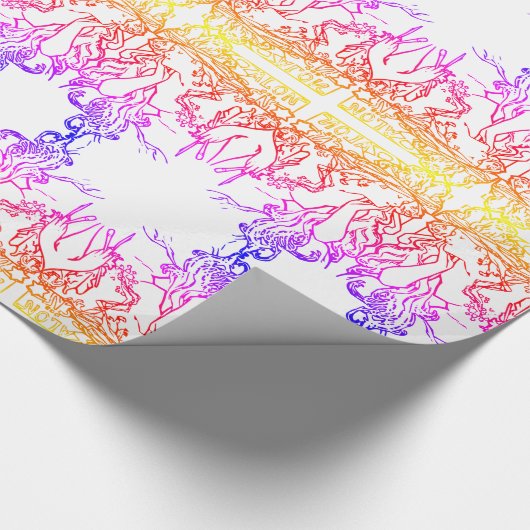 Art nouveau Alphonse Mucha salon pastel Cadeaupapier (Hoek)