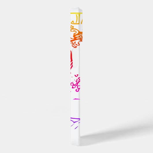 Art nouveau alphonse mucha salon vrouw kleurrijk Case-Mate iPhone case (Achterkant / Rechts)