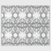 Art nouveau Alphonse Mucha salon zwart wit Cadeaupapier (Vlak)