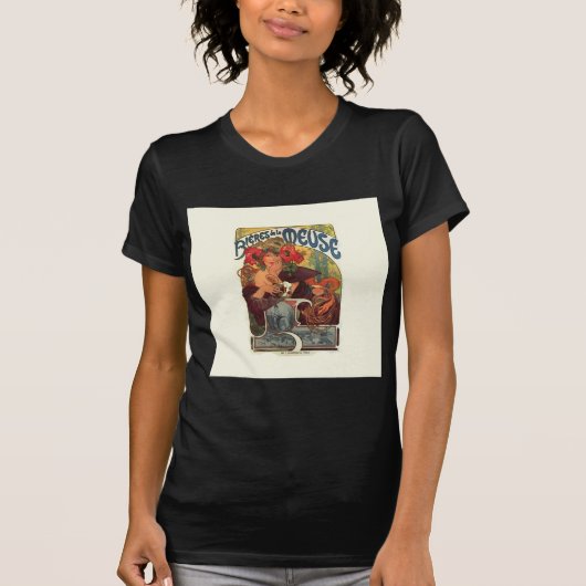 Art Nouveau Alphonse Mucha T-shirt (Voorkant)