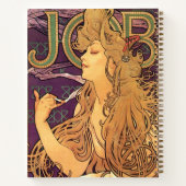 Art Nouveau Alphonse Mucha vintage Notitieboek (Achterkant)