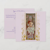 Art Nouveau Alphonse Mucha voor elke gelegenheid Kaart (Voorkant / Achterkant)