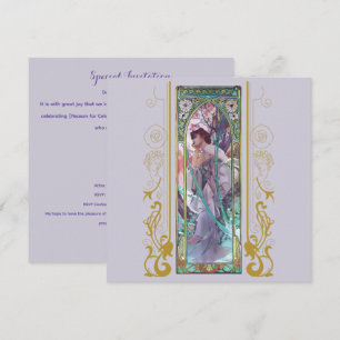 Art Nouveau Alphonse Mucha voor elke gelegenheid Kaart
