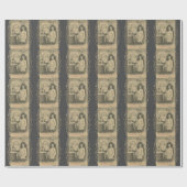 Art nouveau Alphonse mucha vrouw art fotografie Cadeaupapier (Vlak)