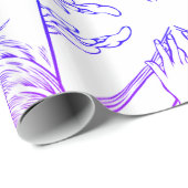 Art nouveau Alphonse Mucha, vrouw met bloemen Cadeaupapier (Rol Hoek)