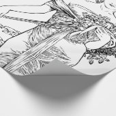 Art nouveau Alphonse Mucha wrappapier Cadeaupapier (Hoek)