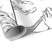 Art nouveau Alphonse Mucha wrappapier Cadeaupapier (Rol Hoek)