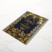 Art Nouveau Altaar uit het Victoriaans tijdperk do Folie Uitnodiging (Gedraaid)