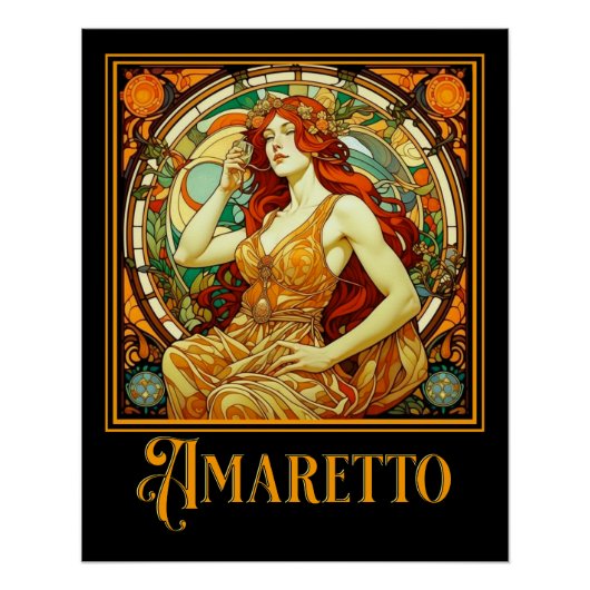 Art Nouveau Amaretto Perfect Poster (Voorkant)