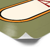 Art Nouveau Amaryllis Vrouw Perfect Poster (Hoek)