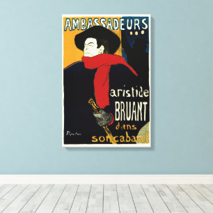 Art Nouveau ambassadeurs uit het verleden, Toulous Canvas Afdruk
