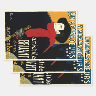 Art Nouveau ambassadeurs uit het verleden, Toulous Inpakpapier Vel