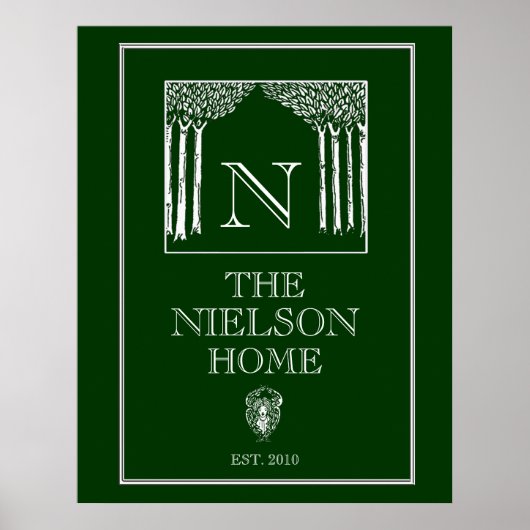  Art Nouveau Angel - serie wandafdrukken Poster (Voorkant)