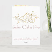 Art Nouveau Angel Wenskaarten Kaart (Achterkant)