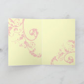 Art Nouveau Angel Wenskaarten Kaart (Binnen)