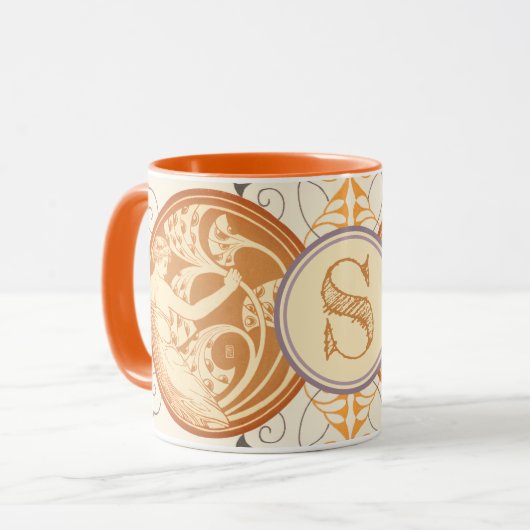 Art Nouveau Angels #9 Mok (Voorkant links)