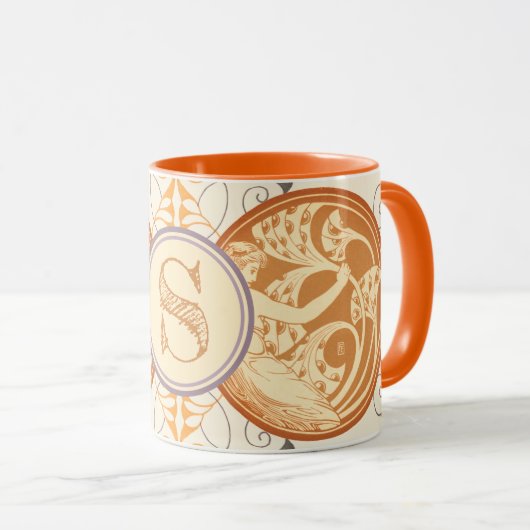 Art Nouveau Angels #9 Mok (Voorkant rechts)