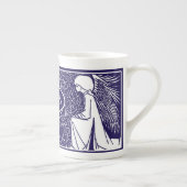 Art Nouveau Angels Monogram China Mok (Rechts)