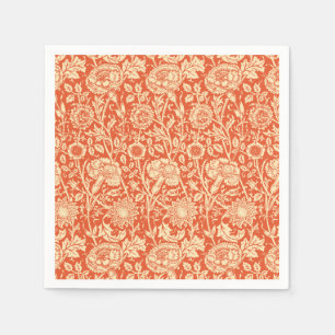 Art Nouveau Anjer Damast, Mandarin Oranje Servetten