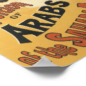 Art Nouveau antiek, Arabieren van de Sahara-woesti Poster (Hoek)