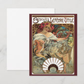 Art Nouveau antiek, Biscuits van Alphonse Mucha (Voorkant / Achterkant)