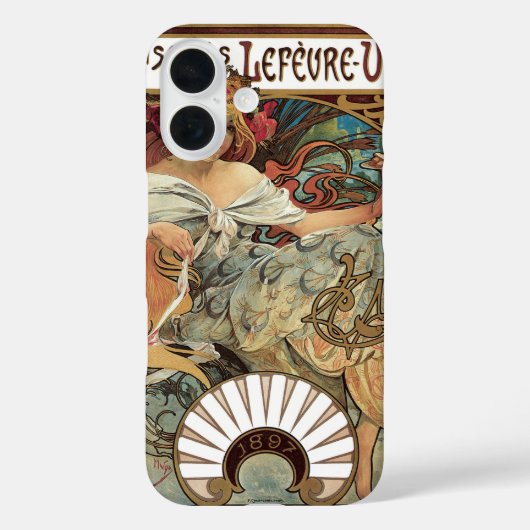 Art Nouveau antiek, Biscuits van Alphonse Mucha Case-Mate iPhone Case (Achterkant)