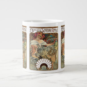Art Nouveau antiek, Biscuits van Alphonse Mucha Grote Koffiekop