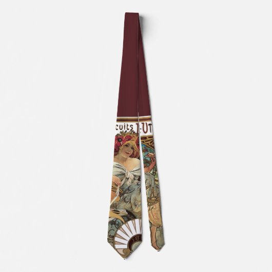 Art Nouveau antiek, Biscuits van Alphonse Mucha Stropdas (Voorkant)