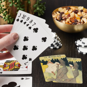 Art Nouveau antiek, La Goulue door Toulouse Lautre Pokerkaarten