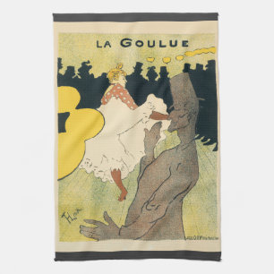 Art Nouveau antiek, La Goulue door Toulouse Lautre Theedoek
