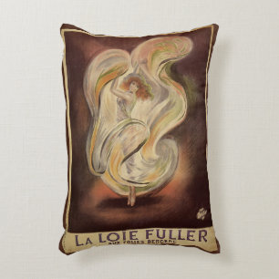 Art Nouveau antiek, La Loie Fuller moderne dansere Accent Kussen