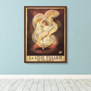 Art Nouveau antiek, La Loie Fuller moderne dansere Canvas Afdruk