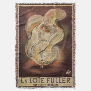 Art Nouveau antiek, La Loie Fuller moderne dansere Deken