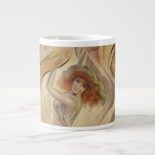 Art Nouveau-antiek, La Loie Fuller moderne dansere Grote Koffiekop