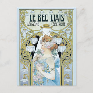 Art Nouveau-antiek Le Bec Liais, Privat Livemont Briefkaart
