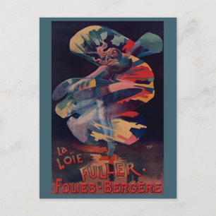 Art Nouveau antiek, Loie Fuller bij Folies Bergere Briefkaart